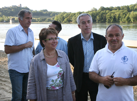 Patricia Bordas, présidente du Causse corrézien a fait le tour des installations et rencontré les équipes déjà arrivées