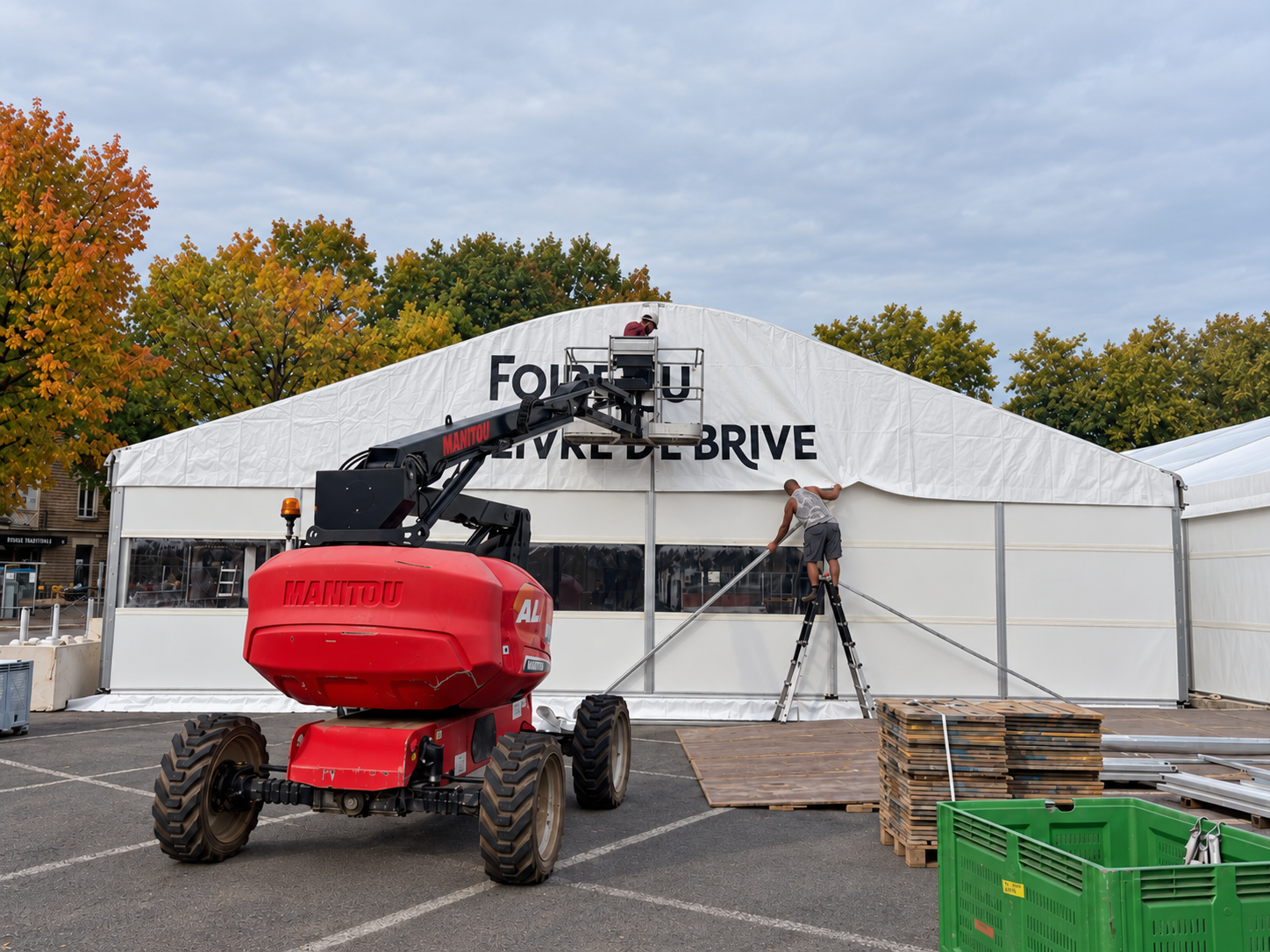 Montage foire du livre 2026